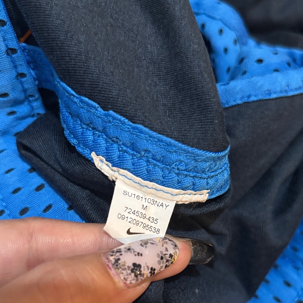 Nike Women's Athletic Shorts in Blue - Picture 2 of 5